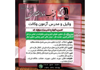 وکیل دادگستری و مدرس ازمون وکالت