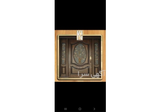 تولید درب لابی تمام چوب در تهران درب لابی تمام چوب تلفیقی از چوب روس