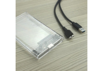 باکس هارد دیسک ۲/۵ اینچ USB ۳ ۰ اکسترنال شفاف ارسال رایگان نو آکبند 3