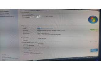 کامپیوتر دسته دو سلام وقتتون بخیر mother bord as rock سیستم intel core