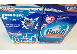 پودر ظرفشویی finish وزن یک کیلو ساخت ترکیه شرکت بازرگانی تجاری چرو وارد
