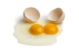 تخم مرغ دو زرده طبیعی