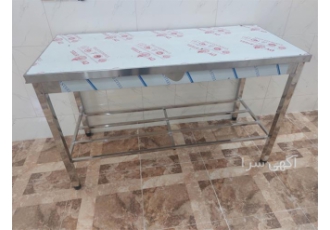 تولیدی میز استیل برای بسته بندی در کیش میز کار مرغ فروشی برای تمیز کردن