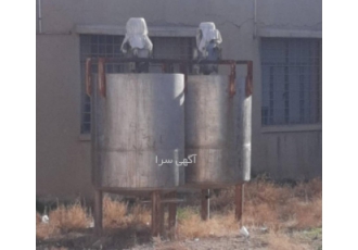 فروش میکسر دست دوم دو عدد میکسر دست دوم استیل دارای موتور و گیربکس