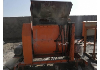 میکسر بتن یک عدد میکسر تک شافت یک متر مکعب مارک بهنام هاپر 3 قیفه یک