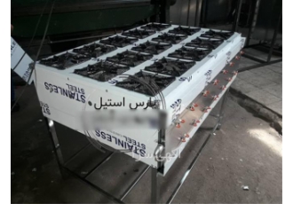 اجاق کته پزی استیل به صورت کشویی در تهران اجاق کته دارای سینی آبریز