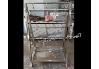 تولید و ساخت ترولی حمل گوشت استیل در تهران ترولی حمل گوشت آویز گوشت