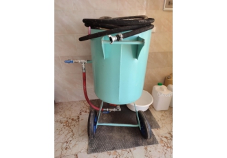 دستگاه سند بلاست کارکرده دیگ 300 کیلویی کاملاً سالم تمامی شیرآلات