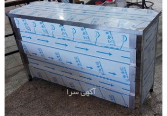 تولیدی میز استیل صنعتی کنار دیوار