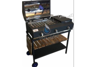 باربیکیو استیل، دارای میز بغل و کابینت