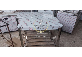 فروش میز کار استیل با پایه استیل