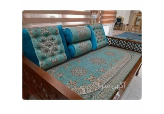 پشتی شاه نشین مناسب پشتی ترمه و لحاف کرسی در مشهد تولید پشتی شاه نشین