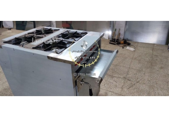 اجاق گاز ۴ شعله پایه دار در بجنورد ارتفاع این محصول 90 سانتی متر است