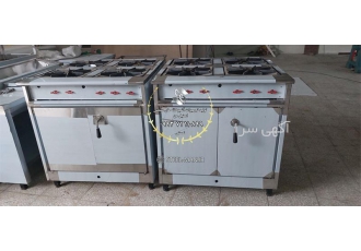 اجاق گاز صنعتی چهار شعله ای فر دار در اهواز اسکلت مقاوم اجاق چهار شعله