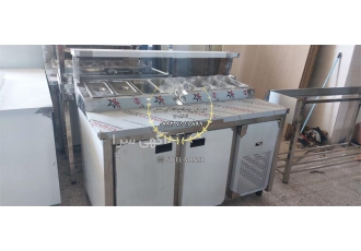 فروش تاپینگ 8 لگن پیتزا و ساندویچ استیل من
