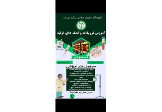 دوره تخصصی آموزش تزریقات با مدرک معتبر و پشتیبانی نامحدود در سپاهان شهر