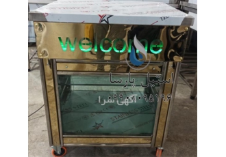 فروش میز ویترینی استیل