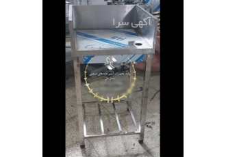 میز کار مرغ فروشی برای پاک کردن مرغ و ماهی در تهران میز کار لبه دار