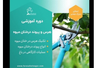 دوره آموزشی هرس و پیوند به صورت عملی در تهران مدت سه روز تئوری و عملی