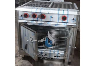 اجاق کابینت دار استیل دو شعله