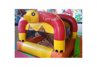 استخر توپ بادی با پارچه کره‌ای با کیفیت عالی در سمنان اگر به دنبال