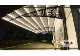 سایبان پارکینگ خودرو و سایبان مناسب حیاط هیراد در اهواز سایبان پارکینگ
