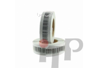 تگ لیبل RF ضد سرقت سفید بارکددار در مشهد این نوع لیبل از جنس کاغذ و صاف