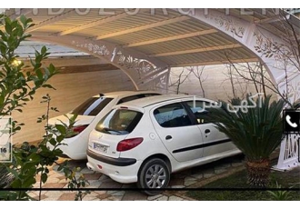 ساخت سایبان پارکینگ ماشین و سایبان حیاط
