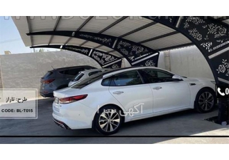 سایبان پارکینگ و سایبان در حیاط هیراد در بیرجند ساخت سایبان پارکینگ