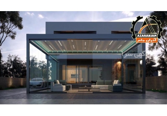 تولید و اجرای سایبان باران گیر پارچه ای در کرج گروه صنعتی آذران جام