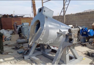 کوره صنعتی ثابت دوار گیربکسی قالکاری شیشه گری اتاقک ی قبری در اصفهان