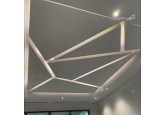نصاب سقف کاذب کناف سقف مشبک کنافکار اجرای کناف