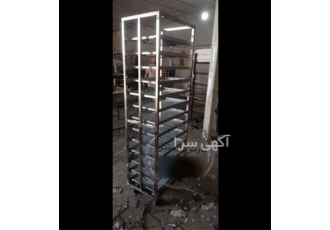 تولید ترولی حمل غذا استیل در تهران ترولی حمل غذا 5 طبقه استیل به منظور