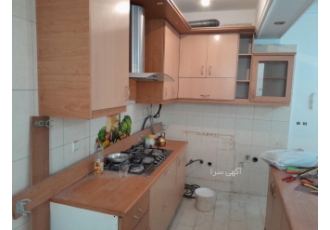 کابینت ام دی اف حدود 4متر هوایی وحدود 4مترزمینی کارکرده