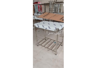فروش میز کار استیل در تهران میز کار استیل مرغ فروشی برای تمیز کردن مرغ