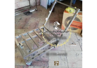 گاری حمل بار و دیگ در کرج ترالی حمل غذا ترولی های صنعتی گاری استیل حمل
