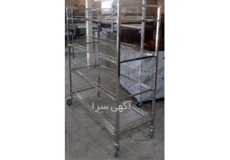 ترولی آبچکان استیل صنعتی با کیفیت و طراحی مدرن در تهران ترولی آبچکان