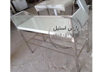 فروش میز استیل مرغ و ماهی در تهران میز استیل ویترین مرغ و ماهی جهت