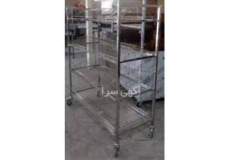 ترولی حمل غذا و گاری استیل برای فروش در تهران ترولی حمل دیگ یا ترولی