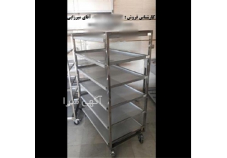 ترولی حمل غذا رستوران در مشهد برای حمل راحت تر و بهتر انواع مختلف غذا