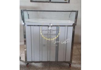 میز استیل چرخدار لبه دار در تبریز میز کار آشپزخانه صنعتی برای آماده