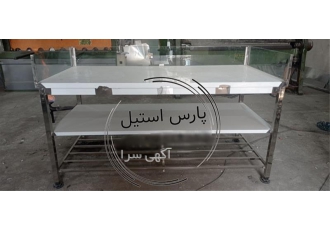 میز کار صنعتی استیل در تهران میز کار صنعتی در دو مدل کلی وسط کار و کنار