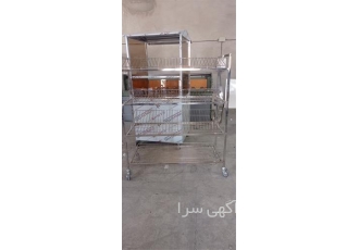 ترولی استیل وان در گرمسار ترولی استیل در مدل های مختلفی حمل غذا استیل