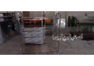 تولید انواع ترولی آبچکان استیل برای آشپزخانه‌های صنعتی در تهران ترولی