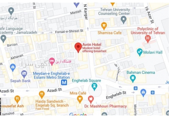 هتل های تهران روی نقشه