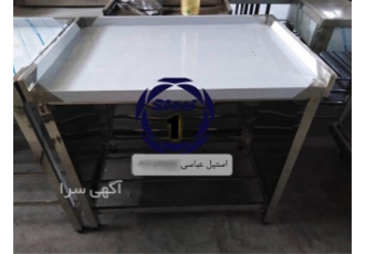 میز کار لبه دار استیل صنعتی با کیفیت بالا در خرم آباد میز کار لبه دار
