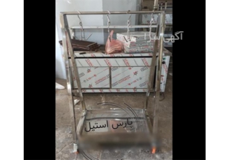 ساخت ترولی حمل گوشت استیل