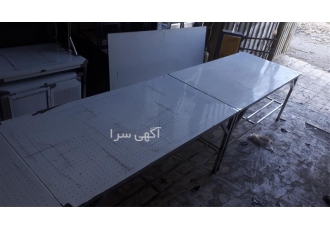 میز کار استیل صنعتی با کیفیت عالی و طراحی بهینه