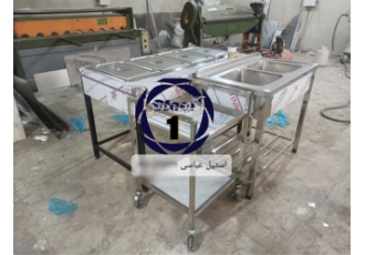 تولید ترولی حمل غذای دو طبقه
