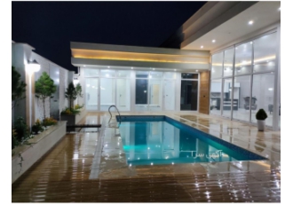 ویلاسندارچهارباغ کرج 550 متر زمین شهرکی سندتک برگ 140 متر بنا مدرن
